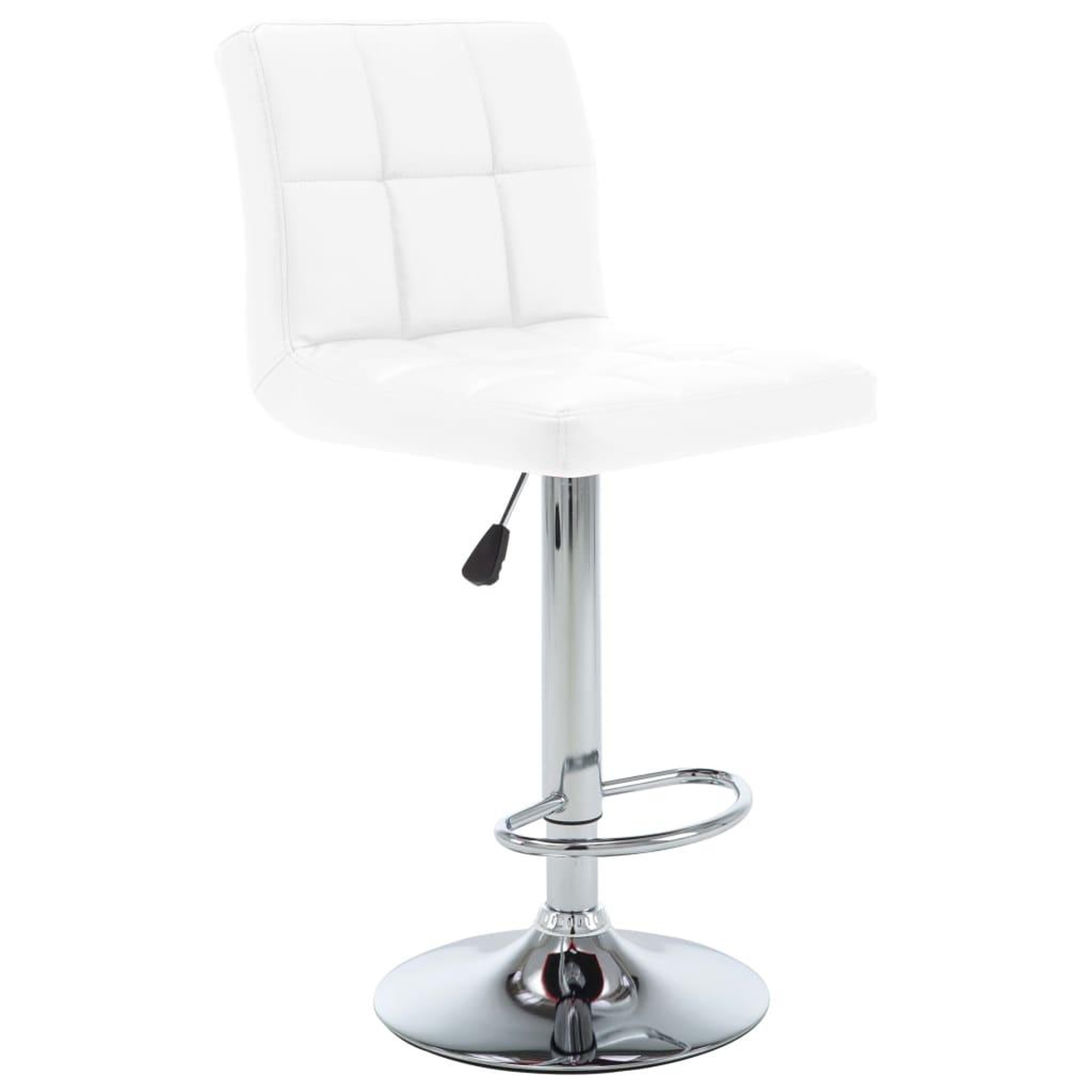 Voir la diapositive 2 : VIDAXL Tabourets de bar lot de 2 blanc similicuir