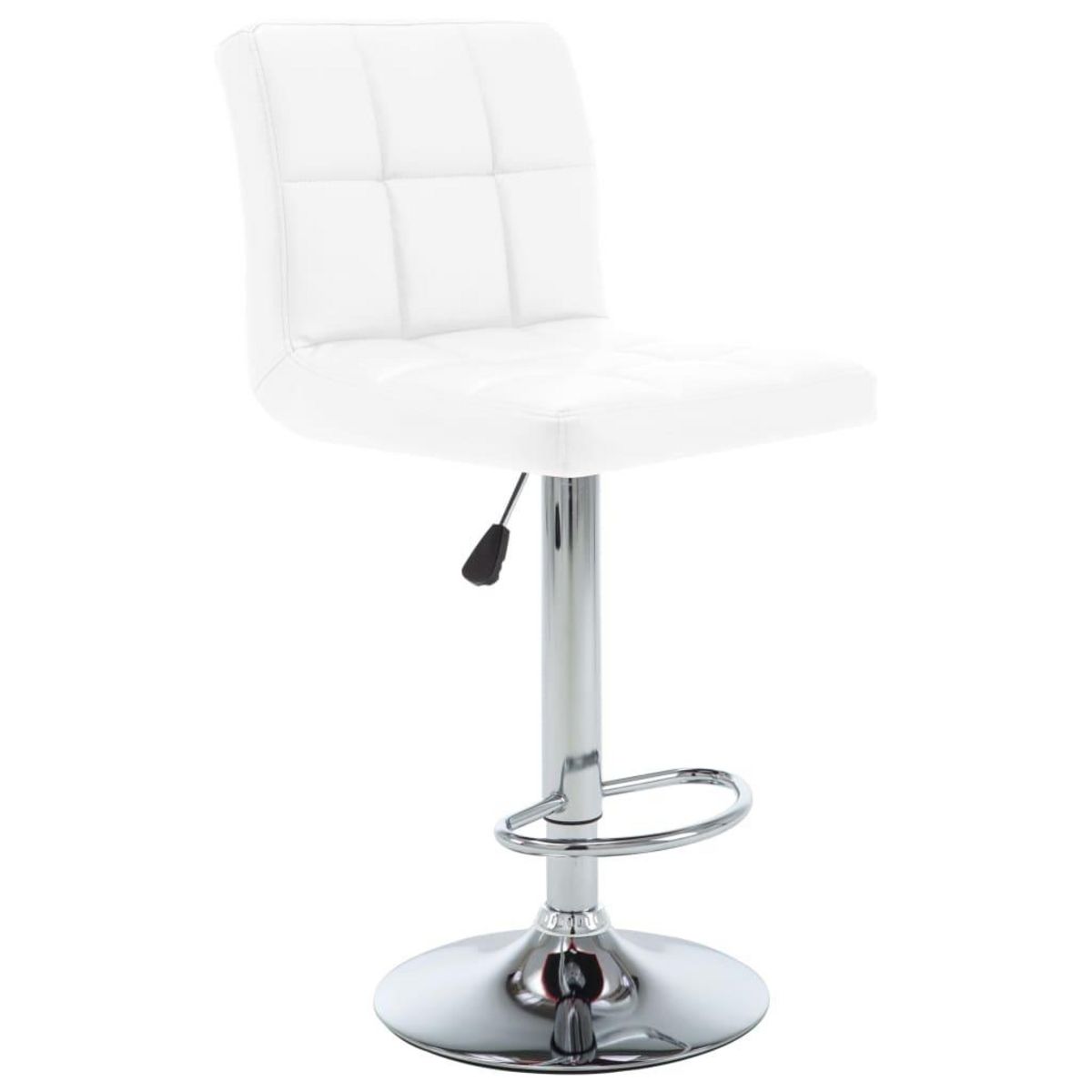 VIDAXL Tabourets de bar lot de 2 blanc similicuir