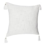 ATMOSPHERA Housse de Coussin  Slub  40x40cm Blanc