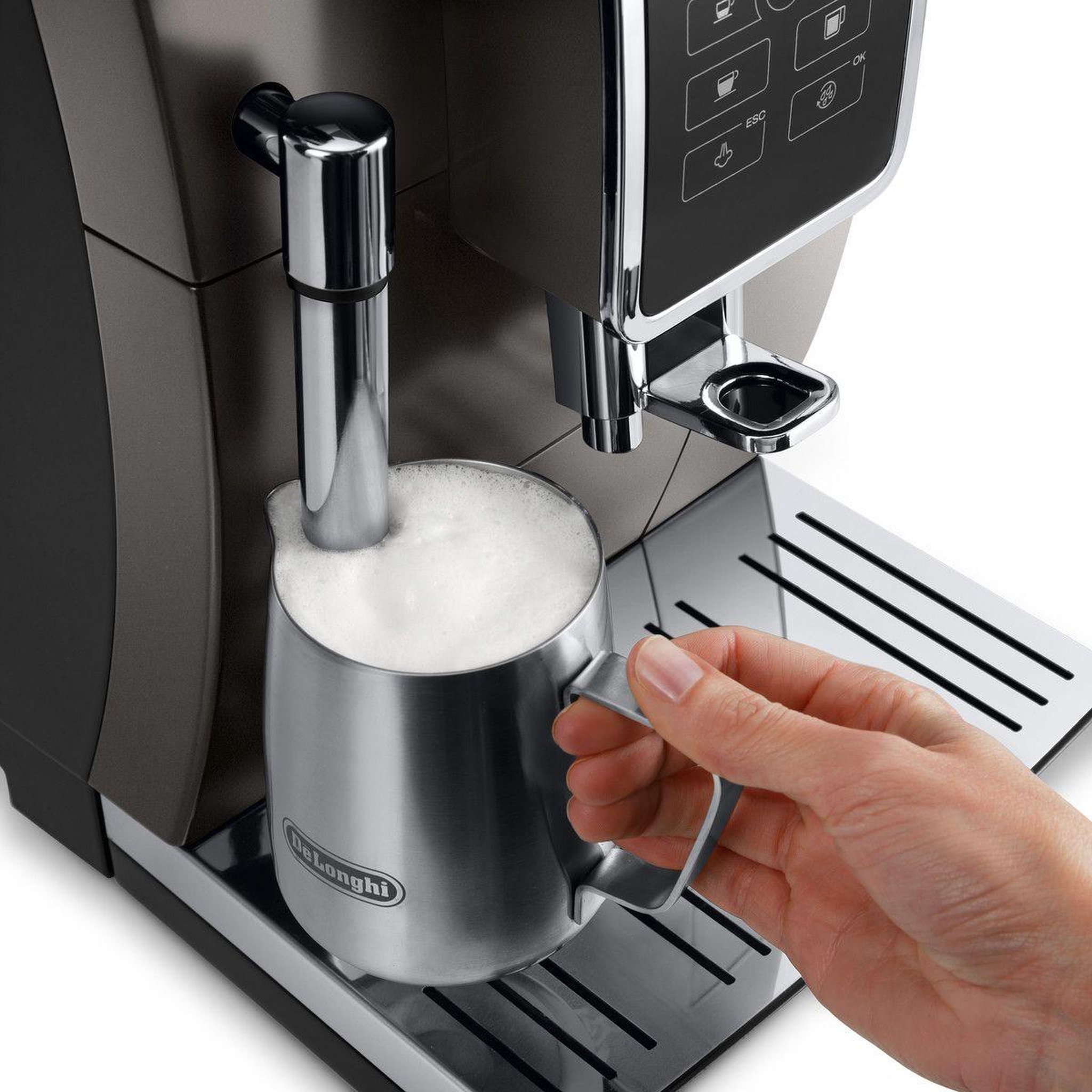 Voir la diapositive 4 : DELONGHI Expresso Broyeur Dinamica FEB3515.TB