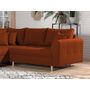 Voir la diapositive 5 : LISA DESIGN Rune - canapé d'angle - avec pouf d'appoint - 4 places - style scandinave - gauche