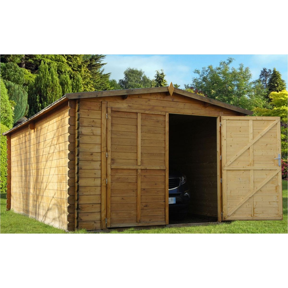 Garage bois Breda / 12,69 m²
