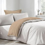 Voir la diapositive 2 : Home collection Parure housse de couette avec taie(s) 100 % coton Beige