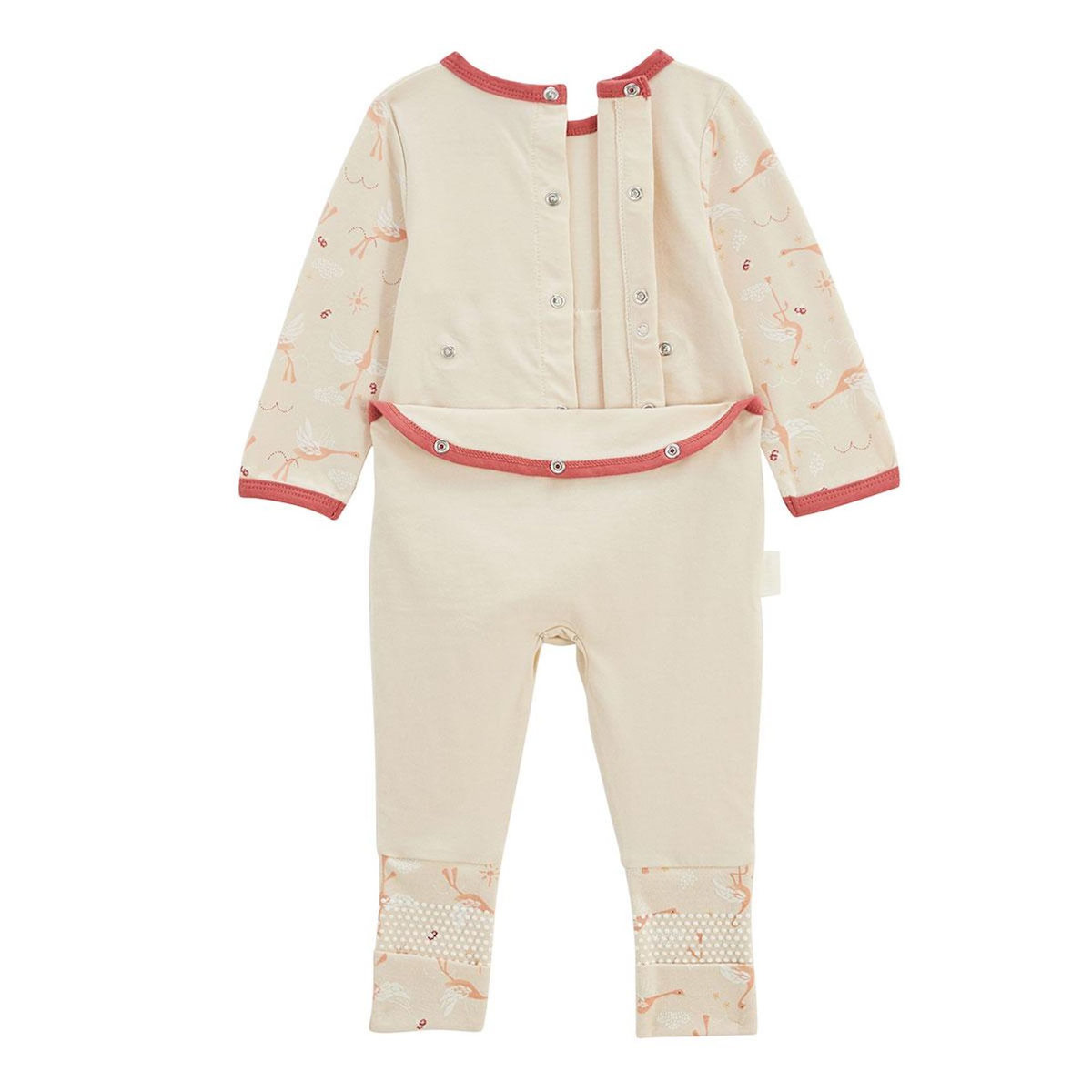 Petit Béguin Pyjama bébé à pieds retroussables Poésie d'été