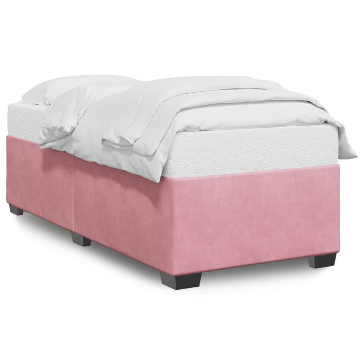 VIDAXL Cadre de lit sans matelas rose 80x200 cm velours