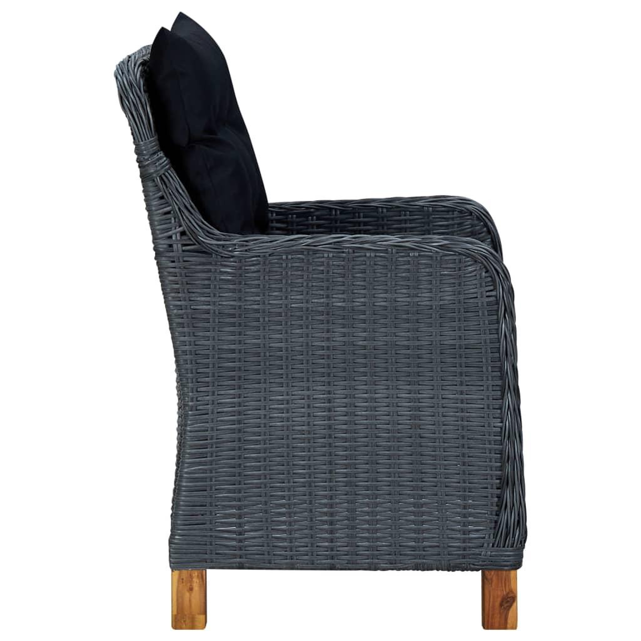 Voir la diapositive 5 : VIDAXL Chaises de jardin avec coussins lot de 2 Resine tressee