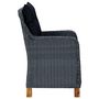 Voir la diapositive 5 : VIDAXL Chaises de jardin avec coussins lot de 2 Resine tressee