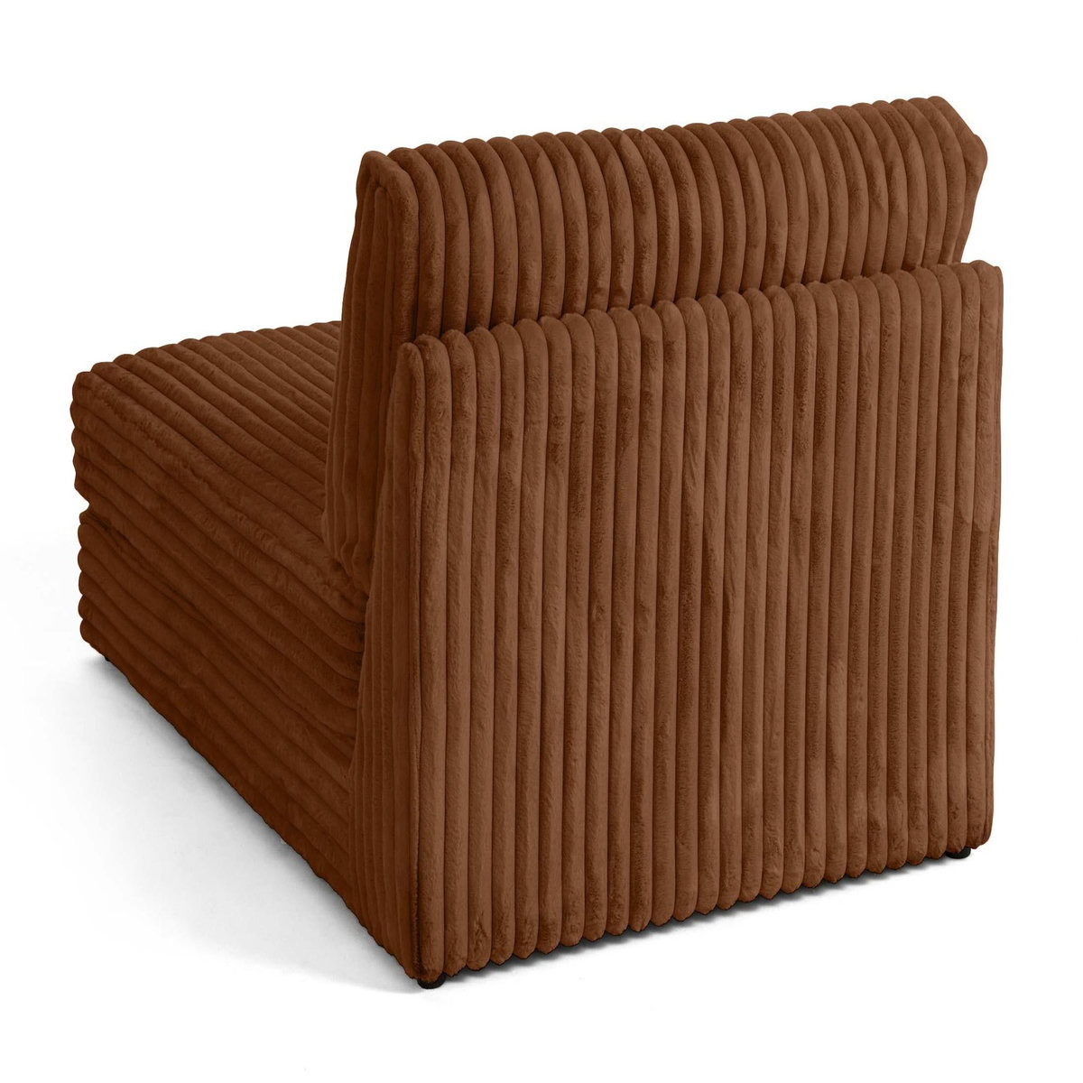 LISA DESIGN Jasper - module méridienne - en fausse fourrure côtelée