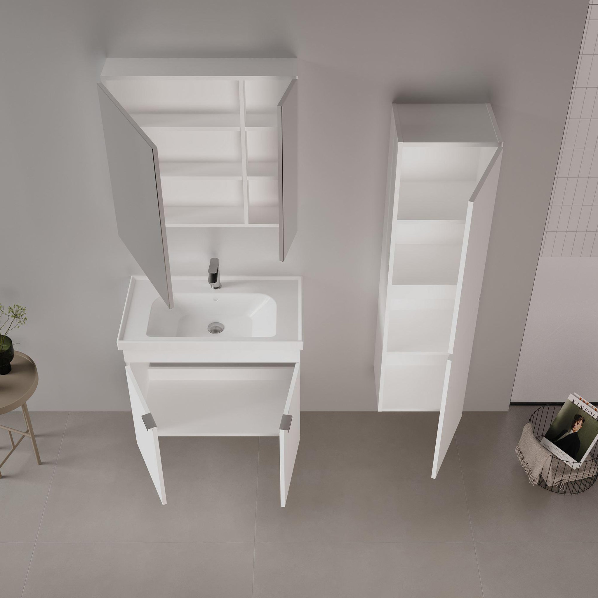 Voir la diapositive 4 : Habitat et Jardin Meuble Vasque  Desna 80  - 80 x 45 x 58 cm - Matte White