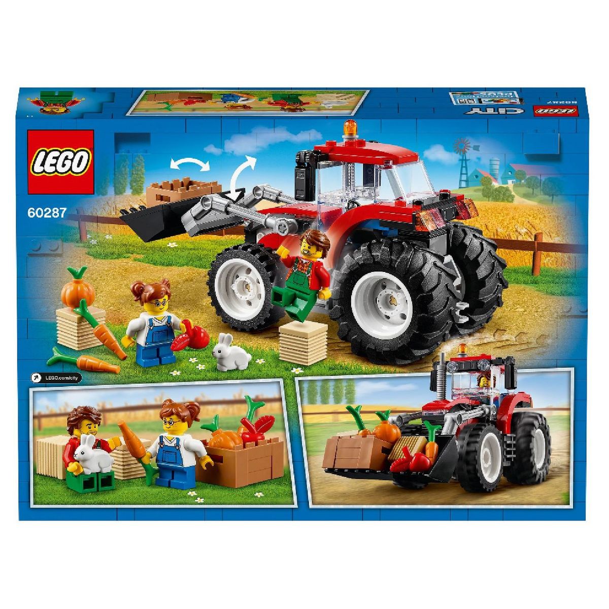 LEGO City 60287 - Les Super Véhicules Le Tracteur, Set de Construction, Jouet Ferme, Cadeau pour Enfants dès 5 ans