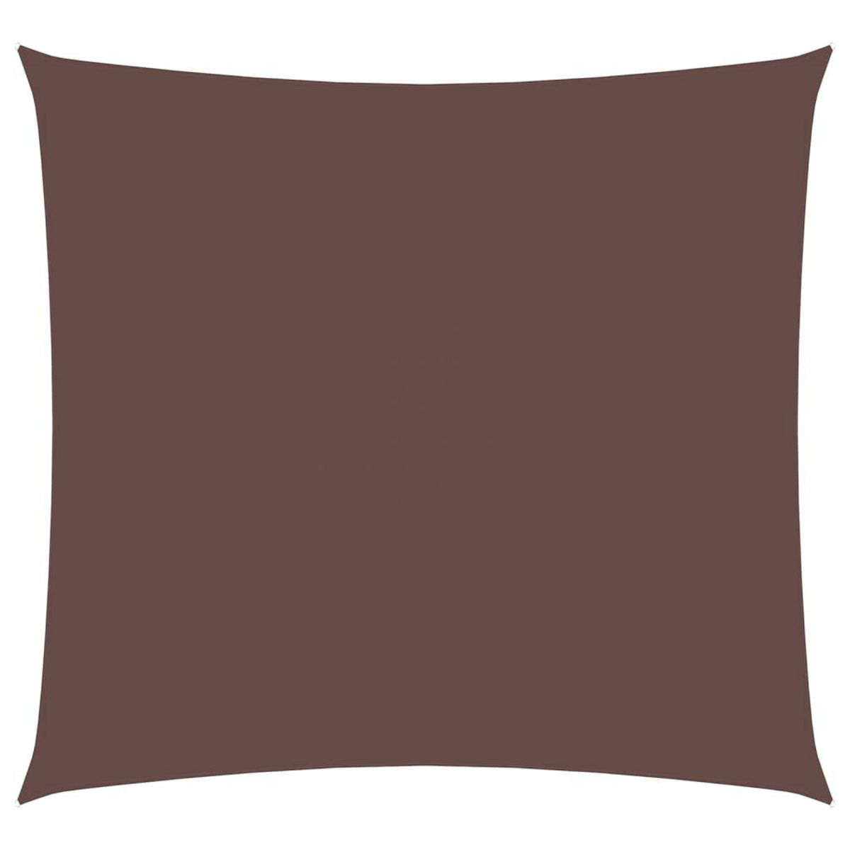 VIDAXL Voile de parasol tissu oxford carre 4x4 m marron