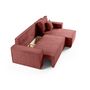 Voir la diapositive 2 : BEST MOBILIER Cezanne - canapé d'angle réversible - 4 places - convertible avec coffre - en velours côtelé