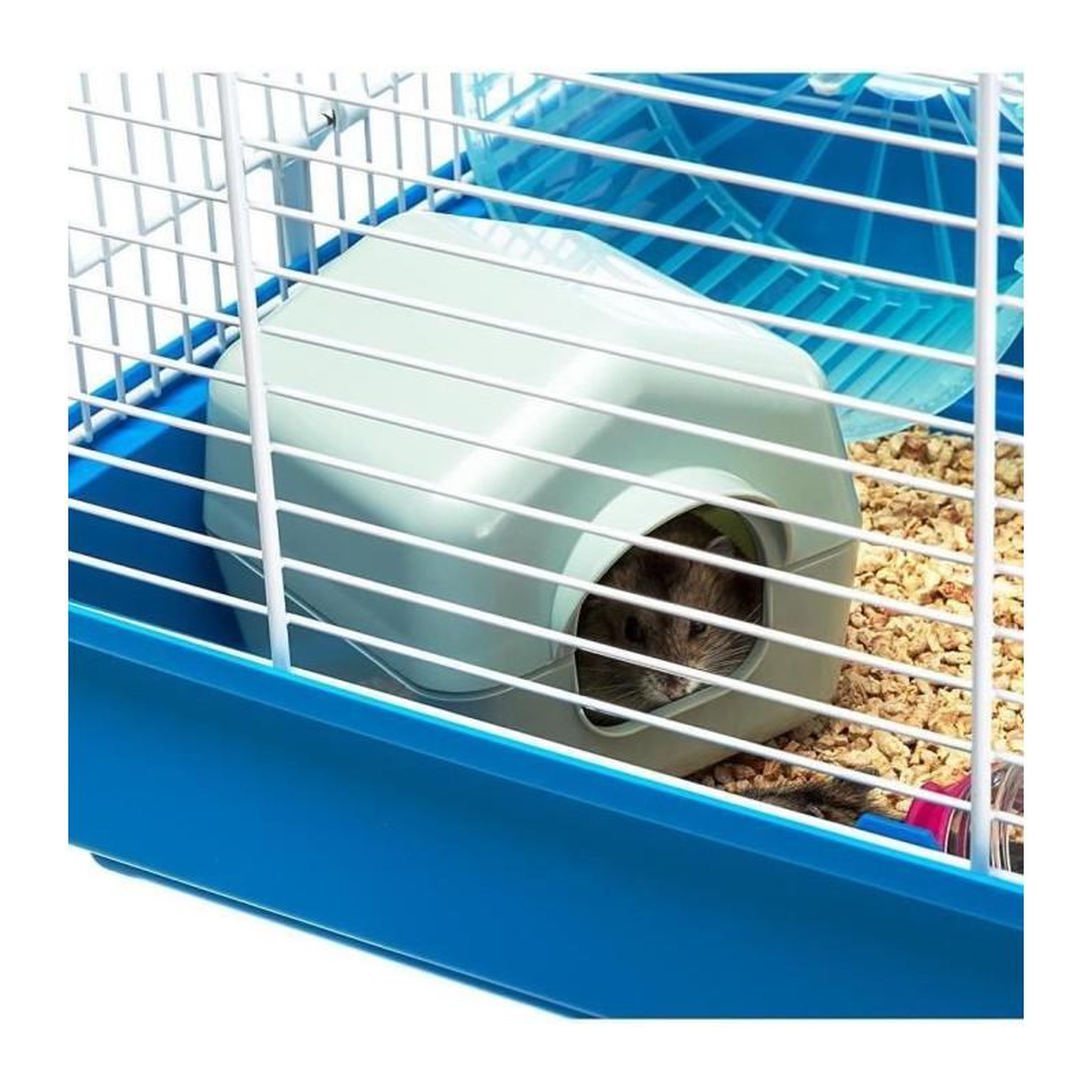 Voir la diapositive 5 : Ferplast Cage - FERPLAST - PAULA TUBE LINE - 46 x 29,5 x 24,5 cm - Bleu