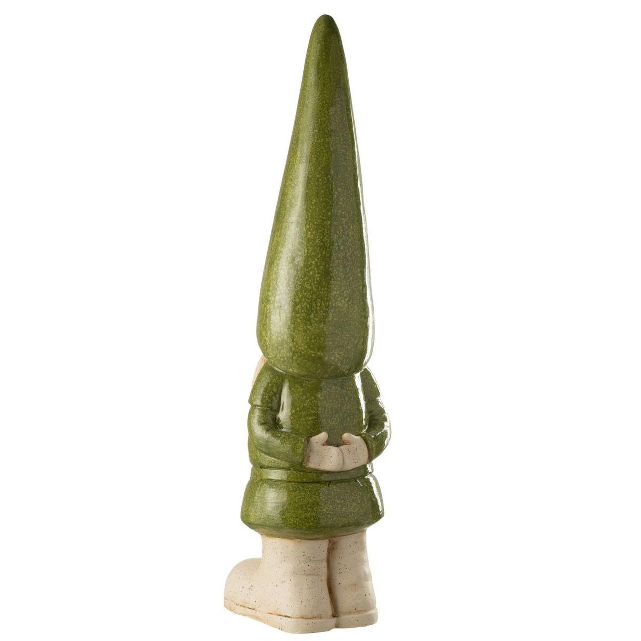 Voir la diapositive 2 : J-LINE Statue lutin extérieur  pasquale  96cm vert