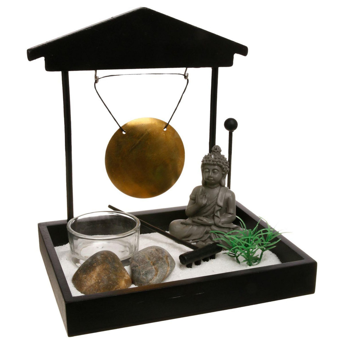 ATMOSPHERA Jardin zen Tori - 12 x 15 cm - Noir