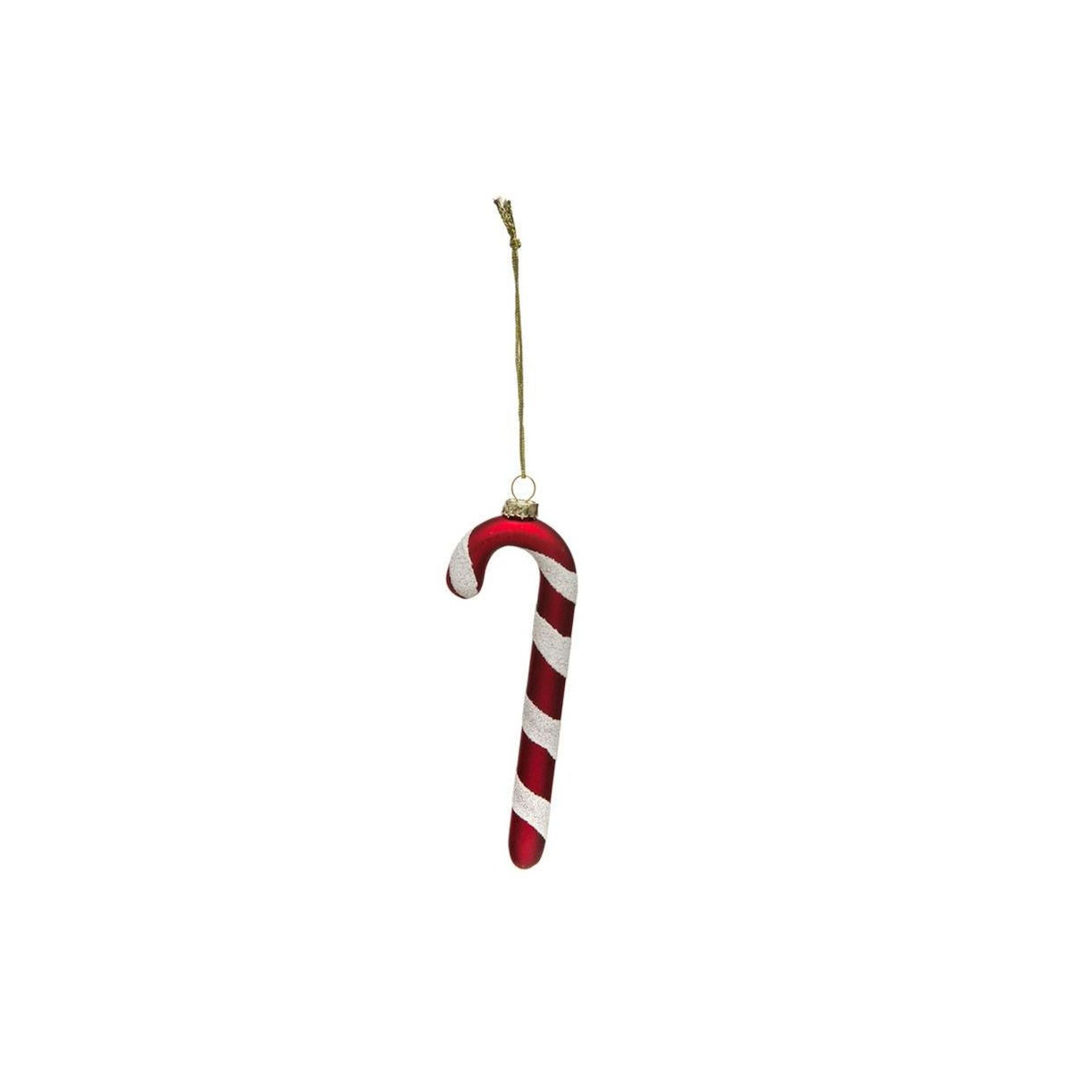 FEERIC LIGHT & CHRISTMAS Sujet de Noël Canne à Sucre  Vintage  12cm Rouge