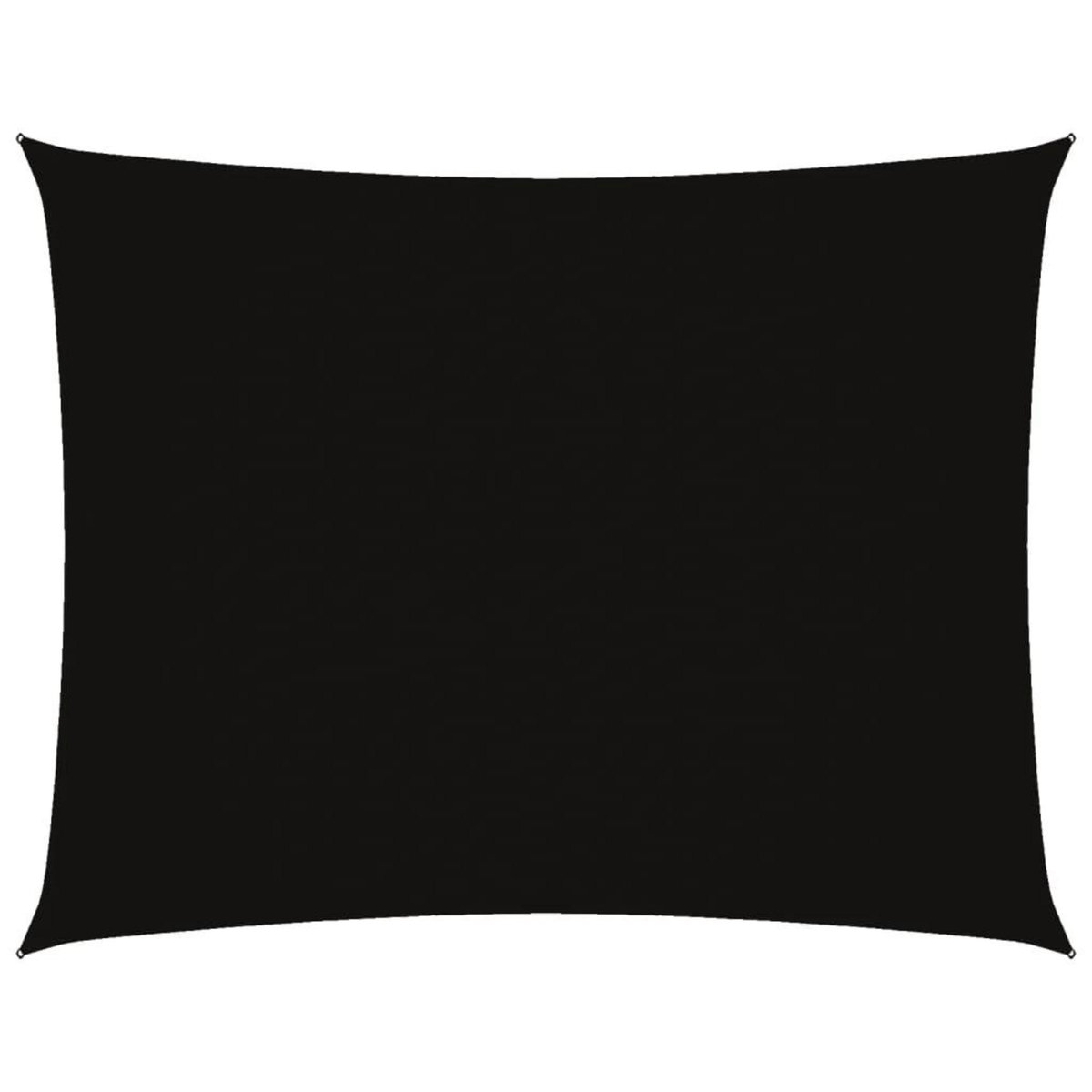 VIDAXL Voile de parasol tissu oxford rectangulaire 3x4 m noir