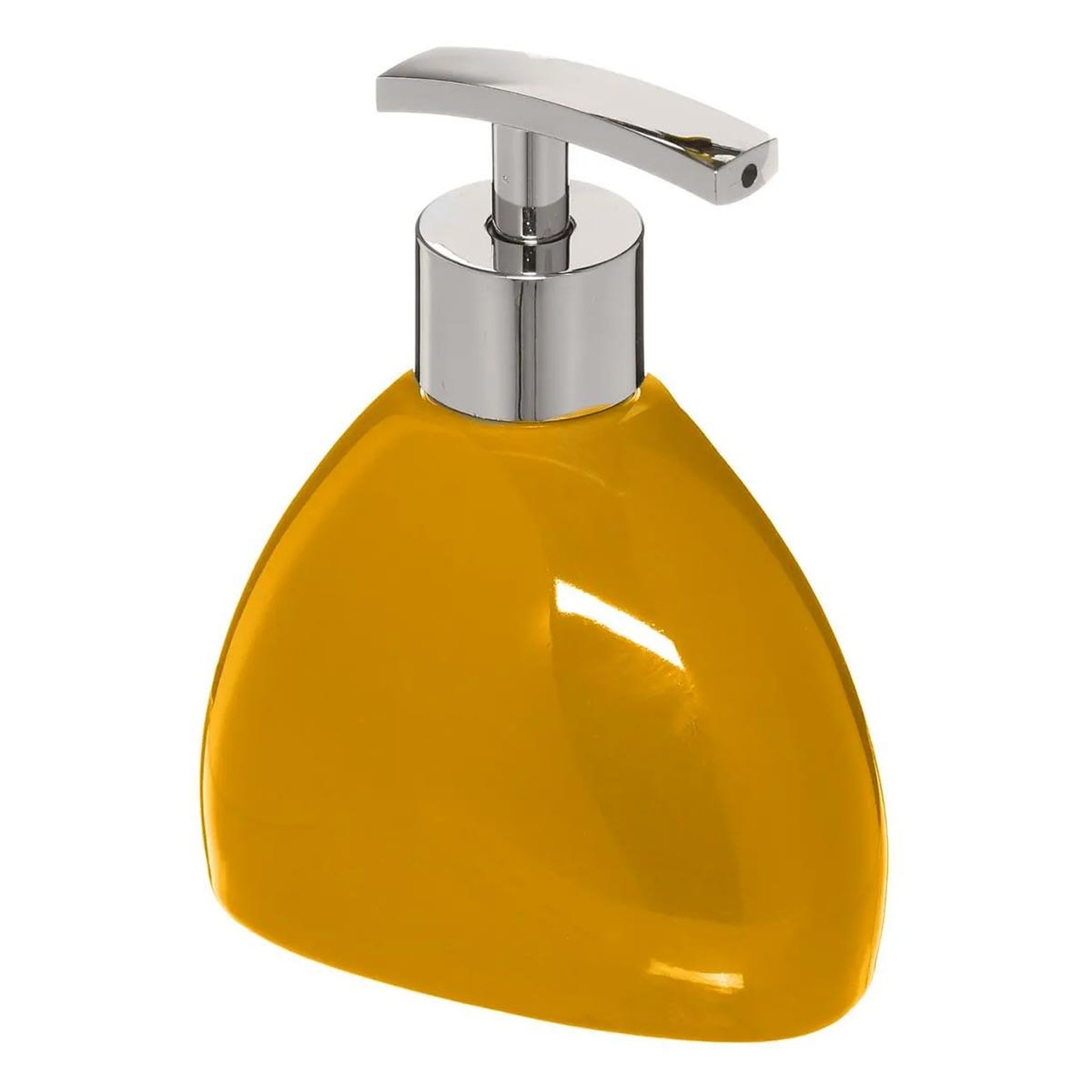 FIVE Distributeur de savon  galet  14cm jaune
