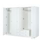 Voir la diapositive 8 : Armoire 2 portes en pin massif  2 tiroirs L93cm MARIEKE