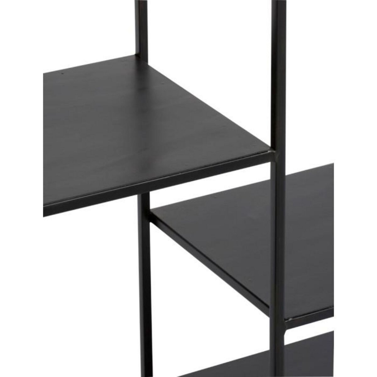 Paris Prix Étagère Rectangulaire en Métal  Rack  150cm Noir