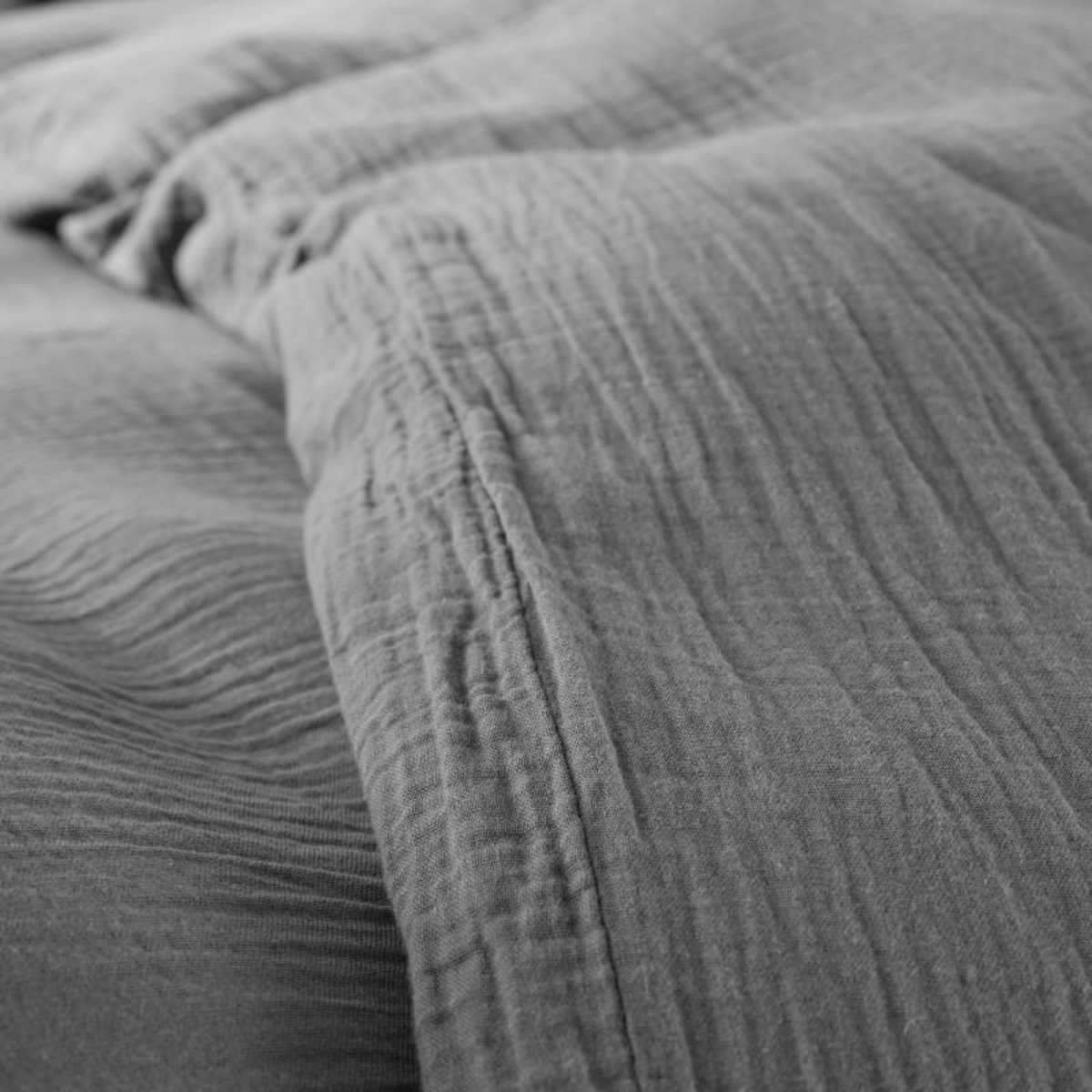 COTON PUR Parure de draps 4 pièces  Noah  Gaze de Coton pour lit 2 Places 160 cm