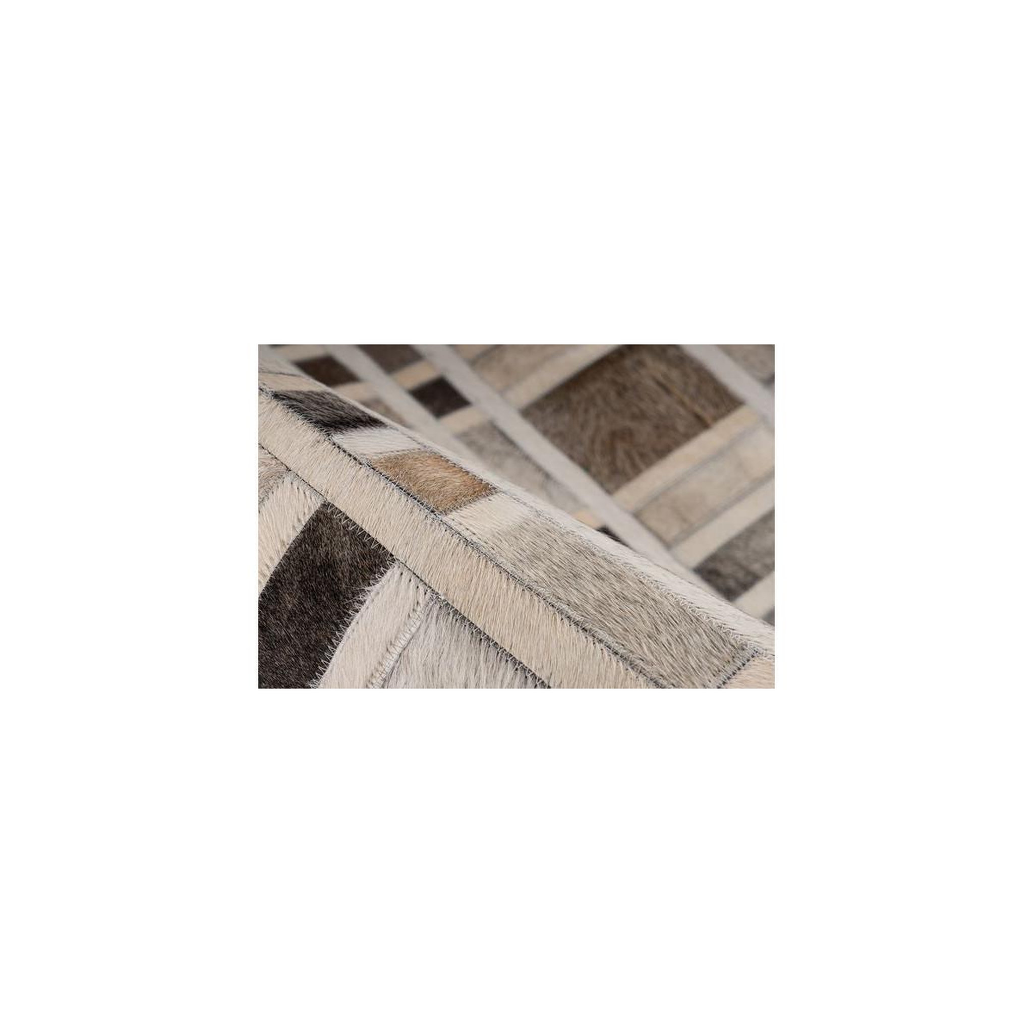 Voir la diapositive 3 : Paris Prix Tapis fait main en cuir  lavin ii  gris