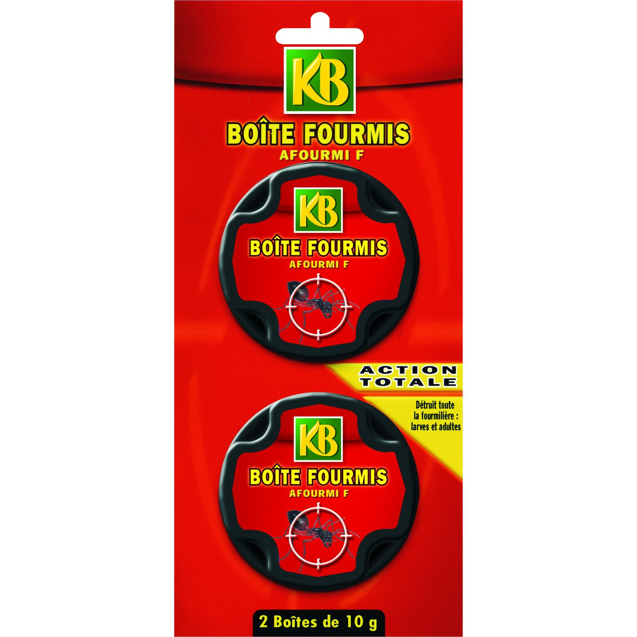 KB 2 boîtes d'appat 10g anti-fourmis