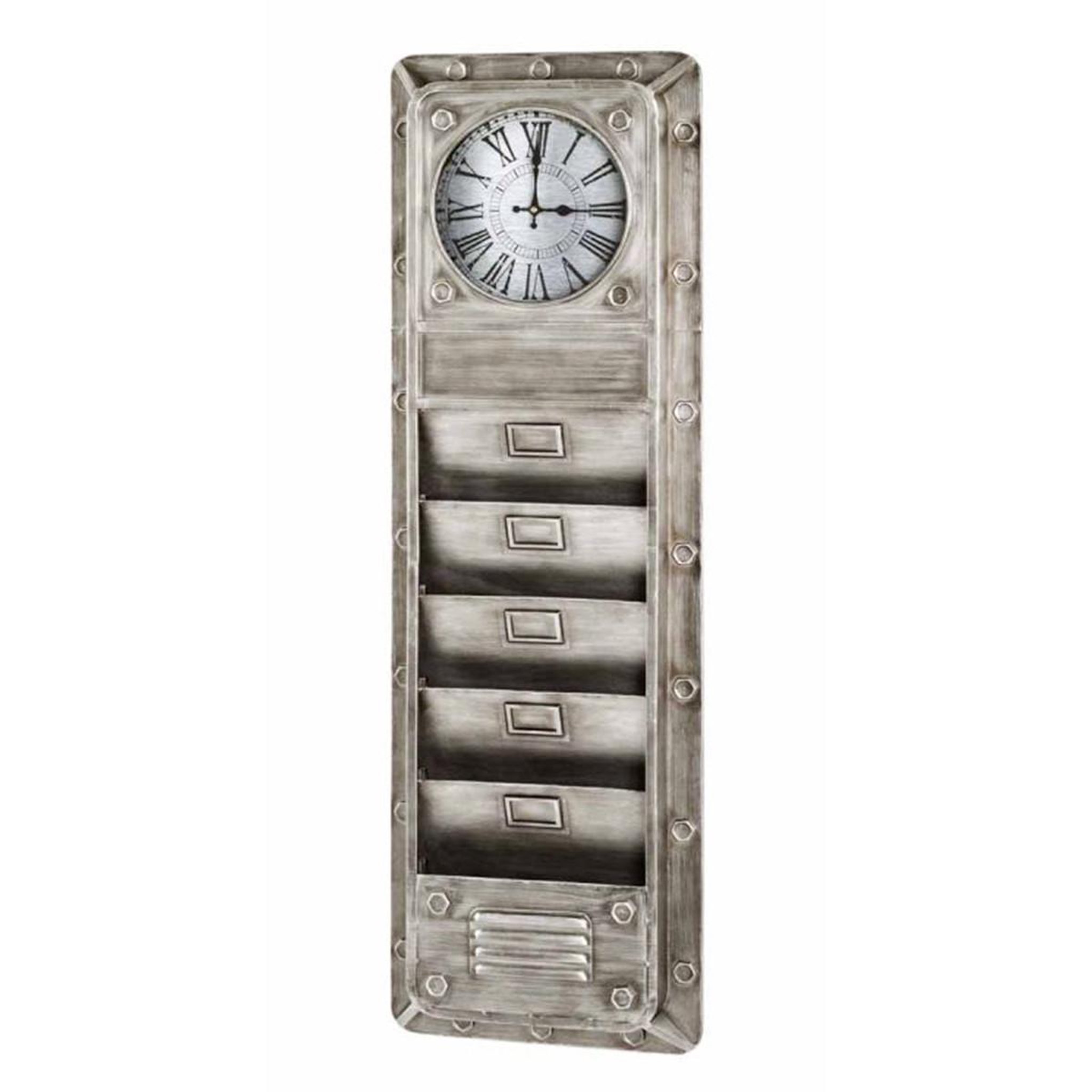 Paris Prix Tableau mémo & horloge vintage  matter  120cm anthracite