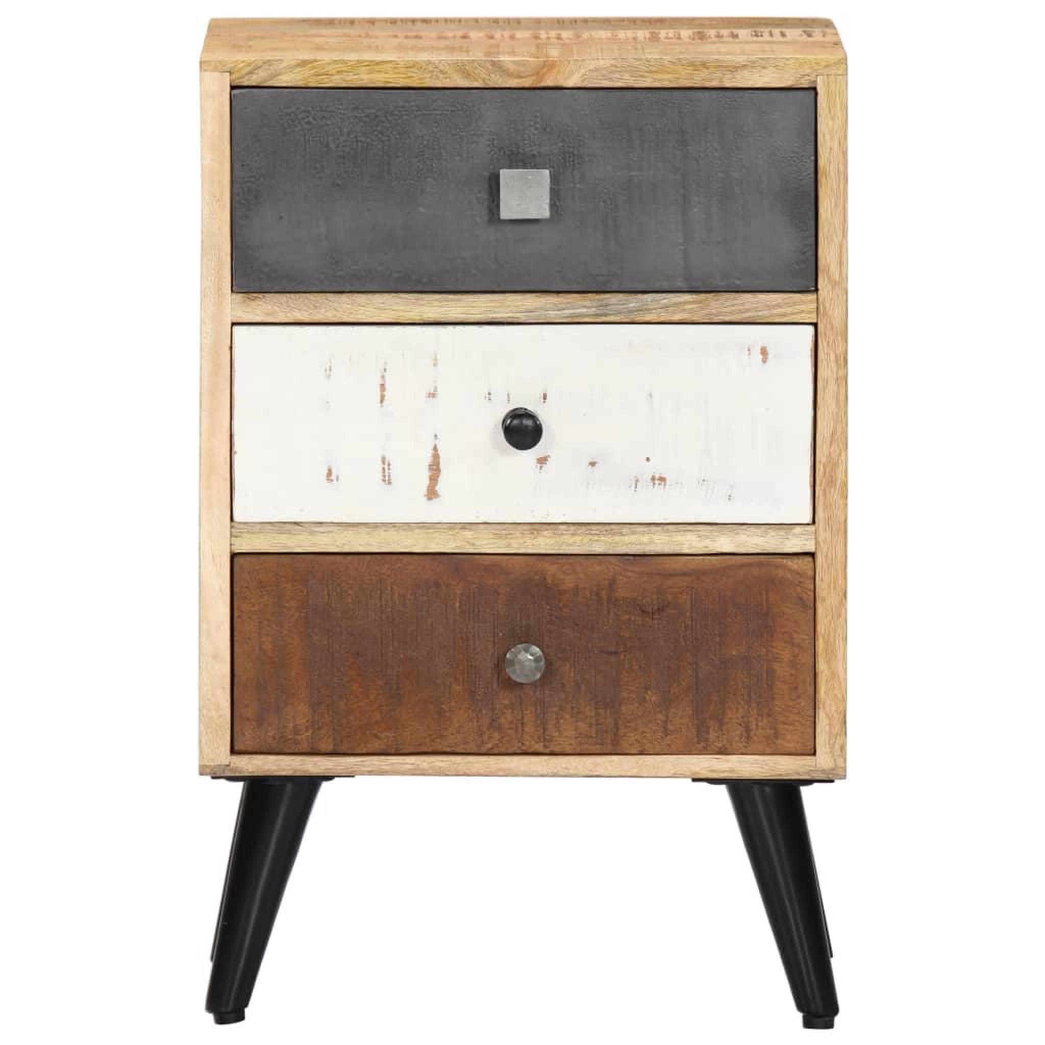 Voir la diapositive 2 : VIDAXL Table de chevet 40 x 30 x 60 cm bois de manguier massif