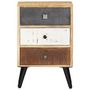 Voir la diapositive 2 : VIDAXL Table de chevet 40 x 30 x 60 cm Bois de manguier massif