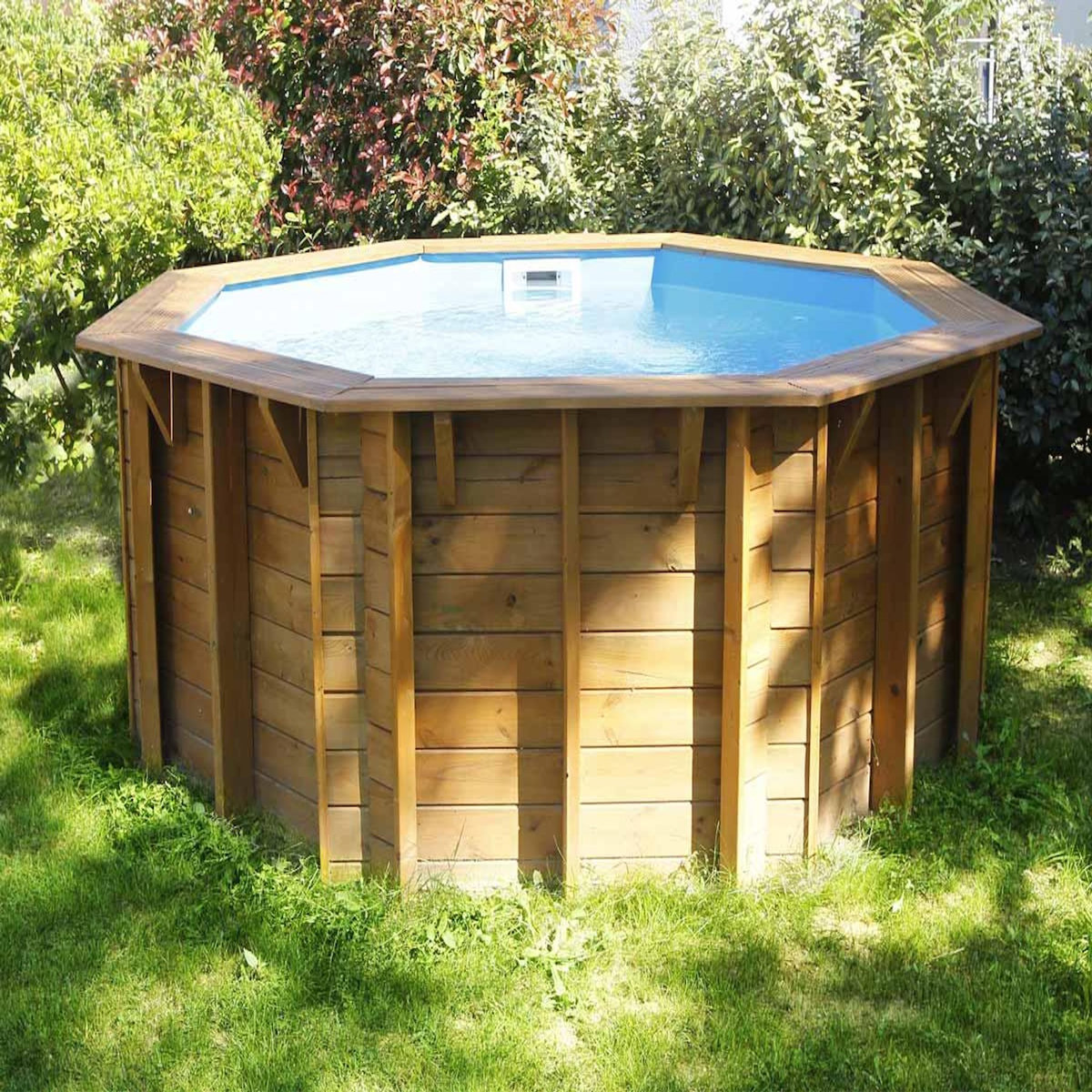Ubbink Piscine bois Sunwater 3,60 x 1,20 m liner bleu - Ubbink