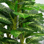 Voir la diapositive 5 : HOMCOM Arbre artificiel plante artificielle Calathea H. 120 cm tronc branches lichen feuilles grand réalisme pot inclus