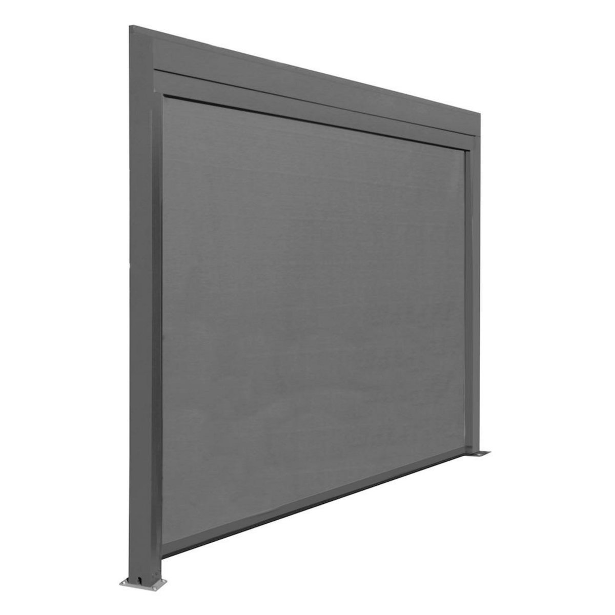 Proloisirs Rideau BioClim 3M pour Pergola Adossée - Aluminium époxy gris - TPEP gris