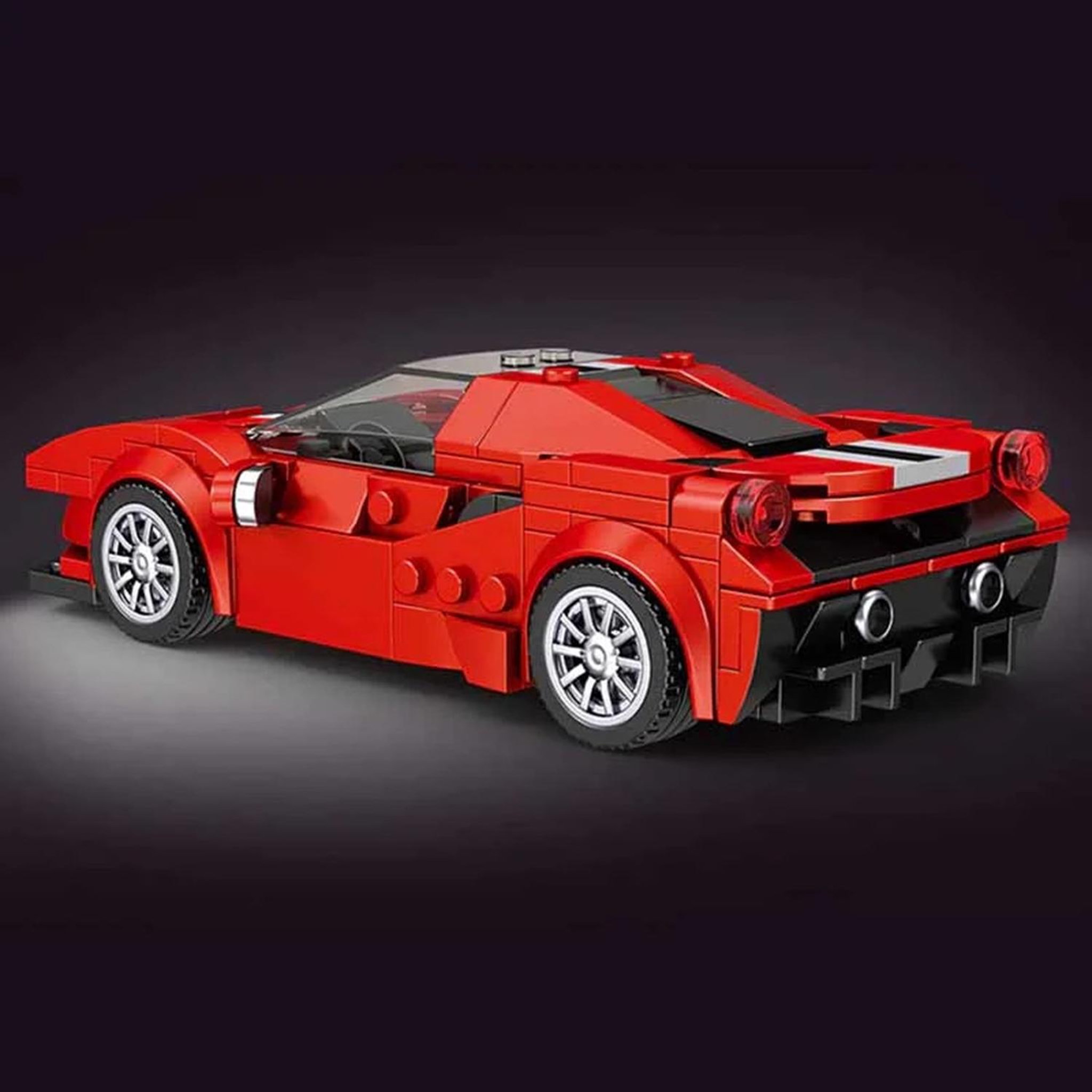 Voir la diapositive 2 : MOULD KING 488 GTB Voiture de sport avec vitrine