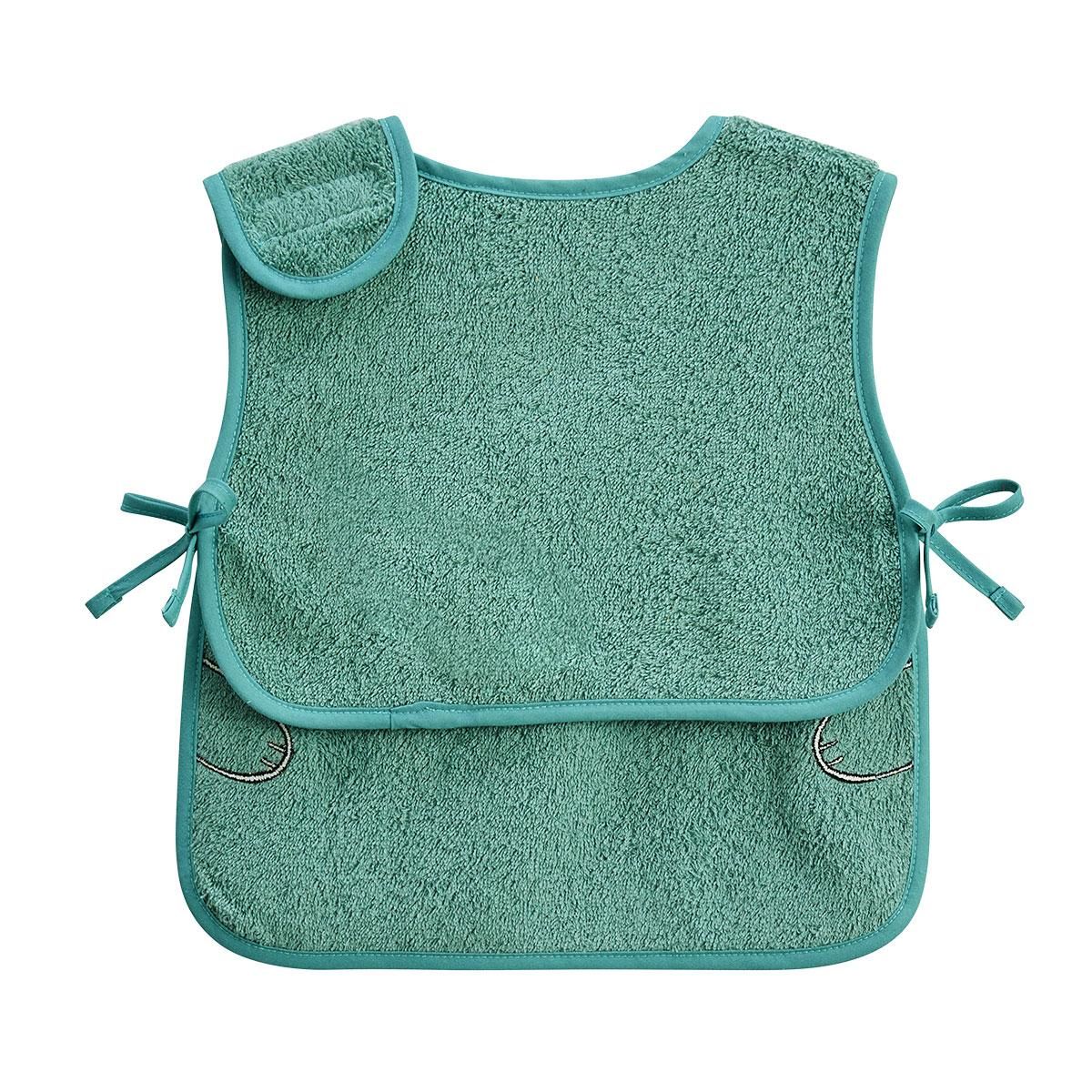 Petit Béguin Lot de 2 bavoirs bébé en éponge Cédric