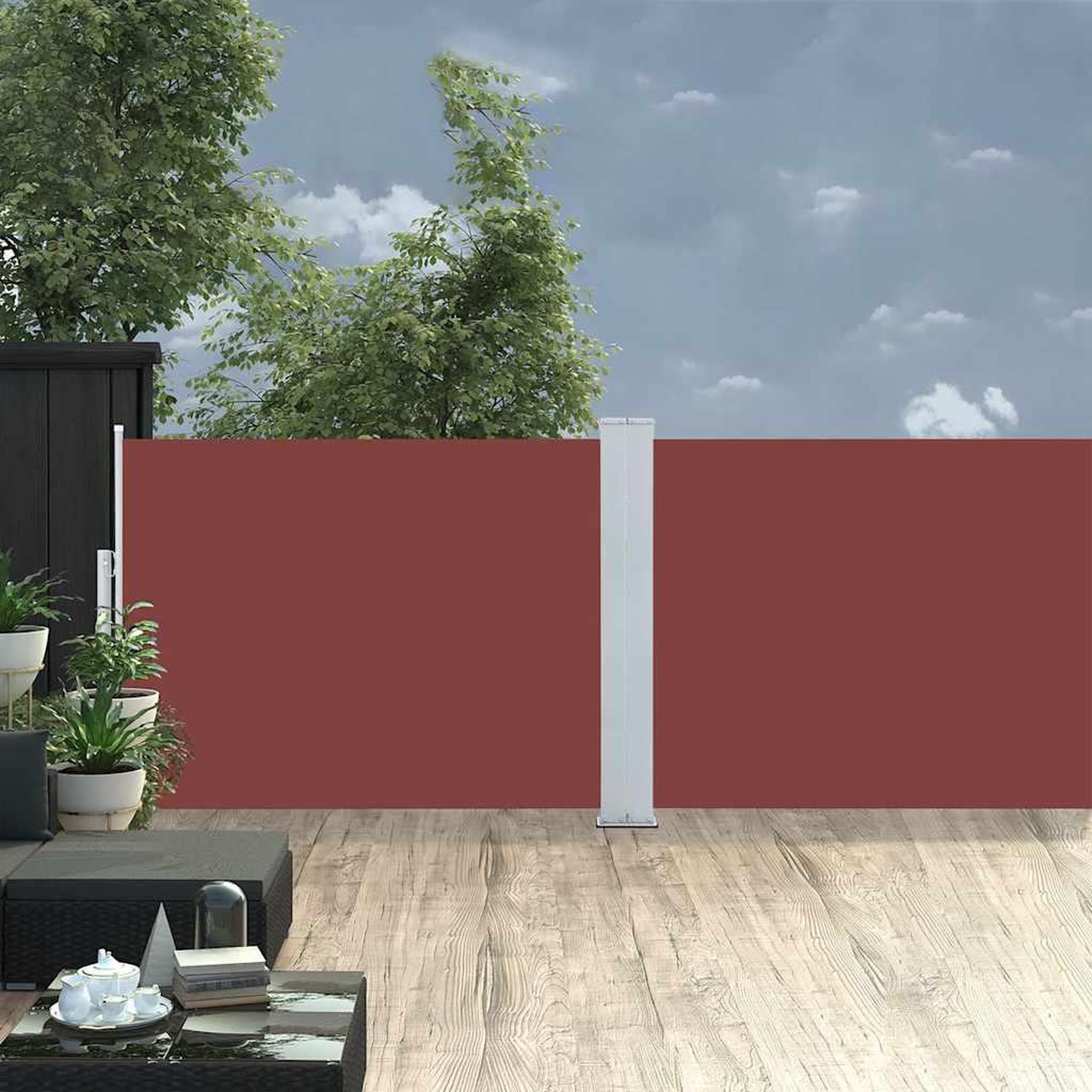 Voir la diapositive 4 : VIDAXL Auvent lateral retractable Marron 100 x 1000 cm