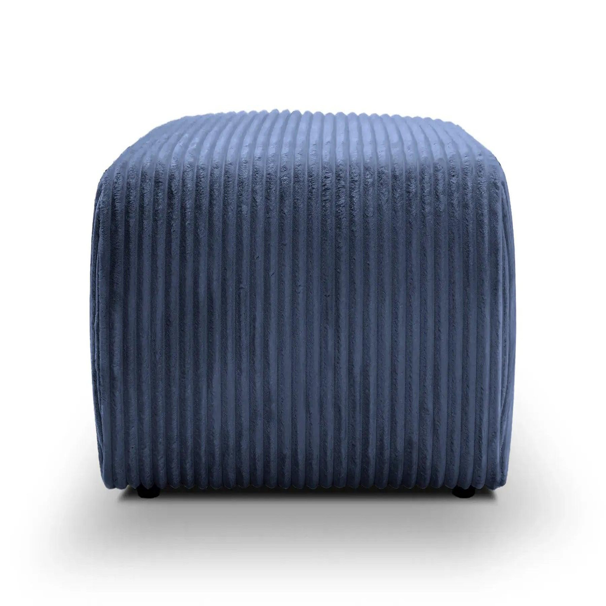 Voir la diapositive 1 : CASANOVA PARIS Elio - pouf velours côtelé