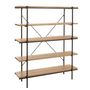 Voir la diapositive 1 : Paris Prix Étagère 5 Niveaux en Bois  Dresa  166cm Naturel