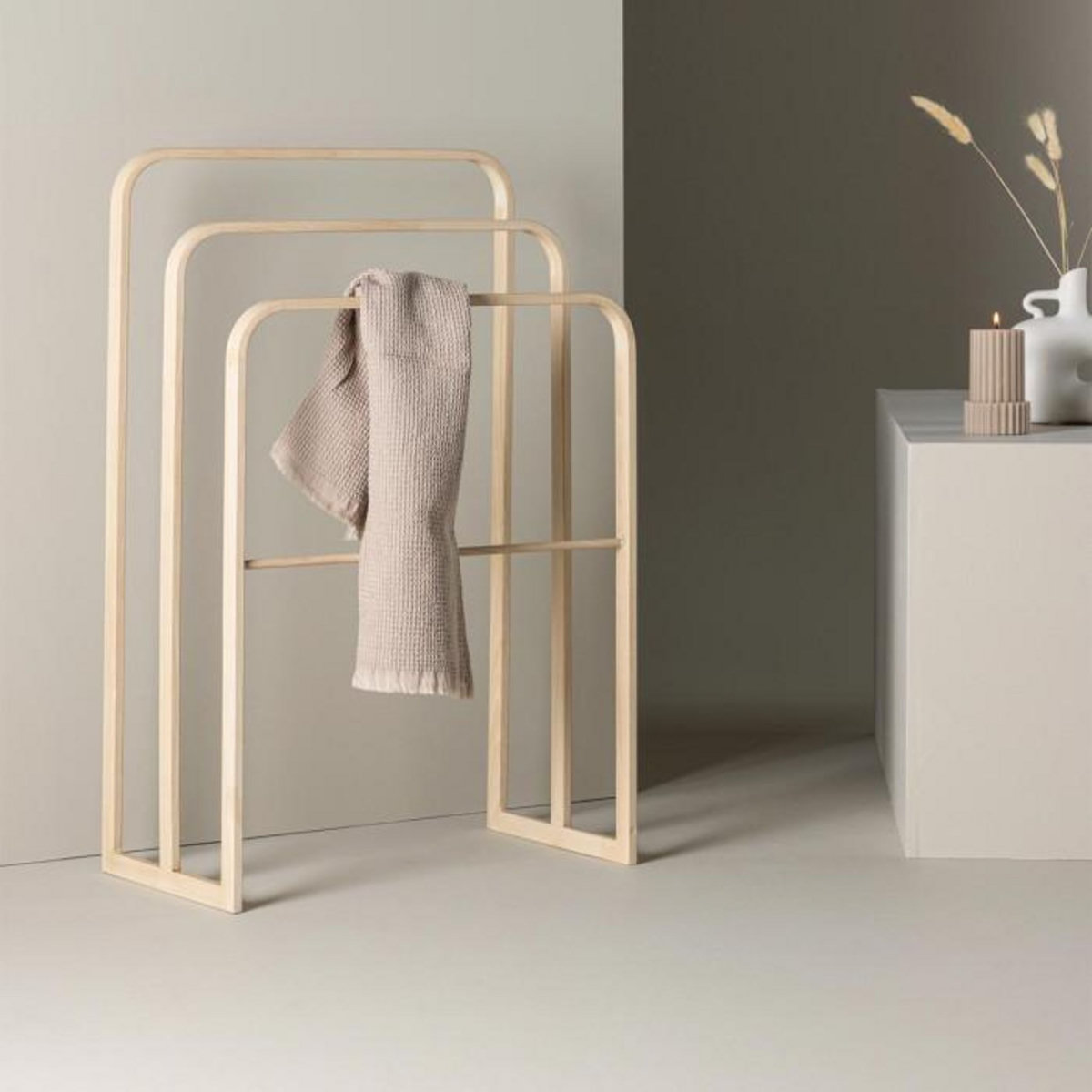 Paris Prix Porte-Serviettes 3 Arceaux  Drammen  76cm Naturel