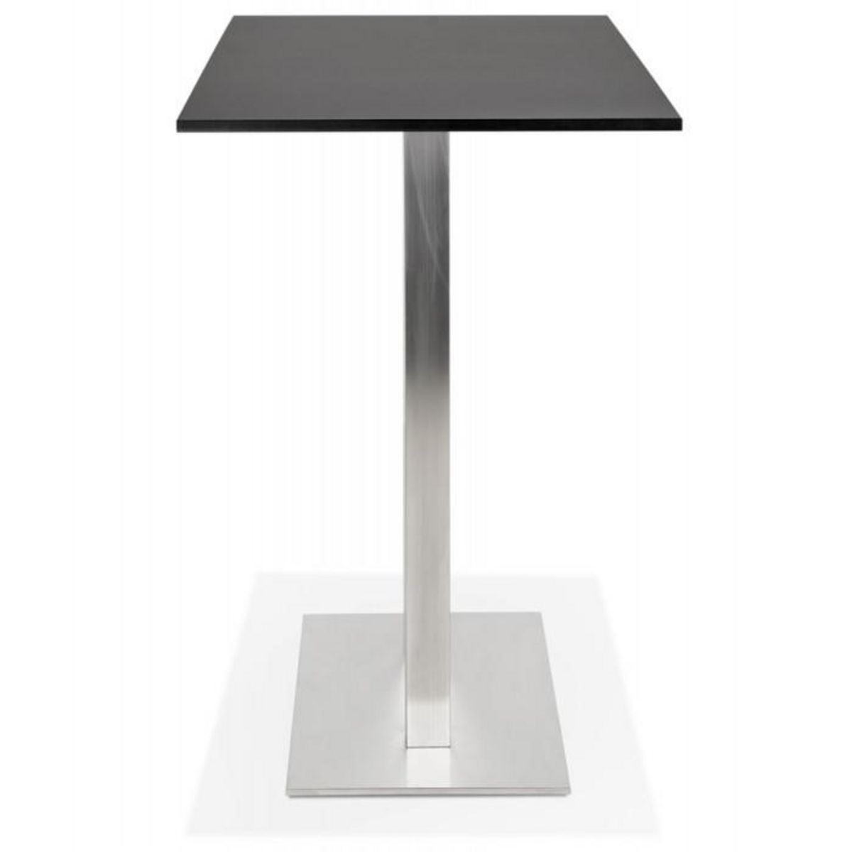 Paris Prix Table Haute Mange-Debout  Pansy  160cm Noir & Argent
