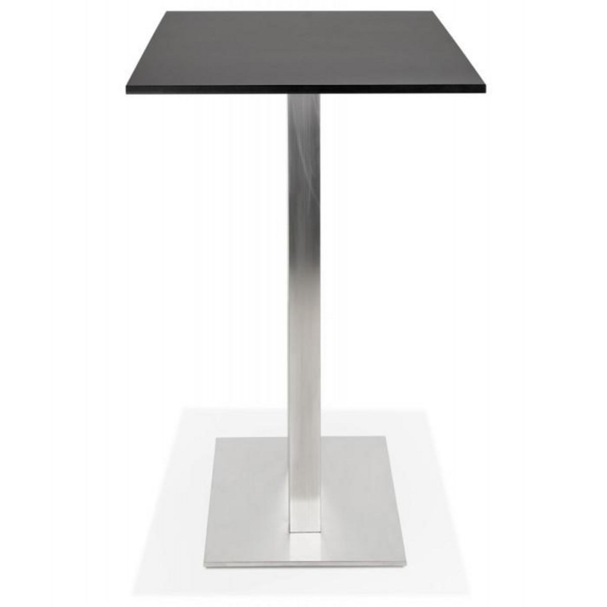 Paris Prix Table Haute Mange-Debout  Pansy  160cm Noir & Argent
