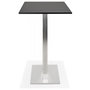 Voir la diapositive 3 : Paris Prix Table Haute Mange-Debout  Pansy  160cm Noir & Argent