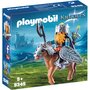 PLAYMOBIL 9345 - Knights - Combattant nain et poney