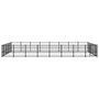 Voir la diapositive 3 : VIDAXL Chenil d'exterieur pour chiens Acier 37,64 m²