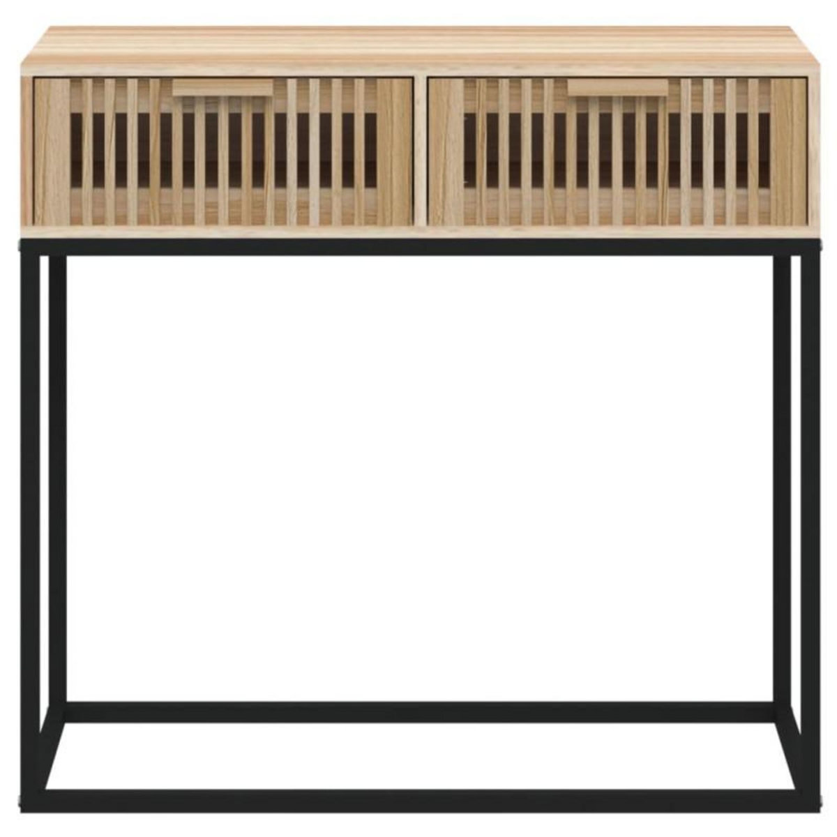 VIDAXL Table console 80x30x75 cm bois d ingénierie et fer