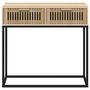 Voir la diapositive 4 : VIDAXL Table console 80x30x75 cm bois d ingénierie et fer