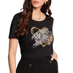 MORGAN T Shirt  Femme Morgan DLOPI. Coloris disponibles : Noir