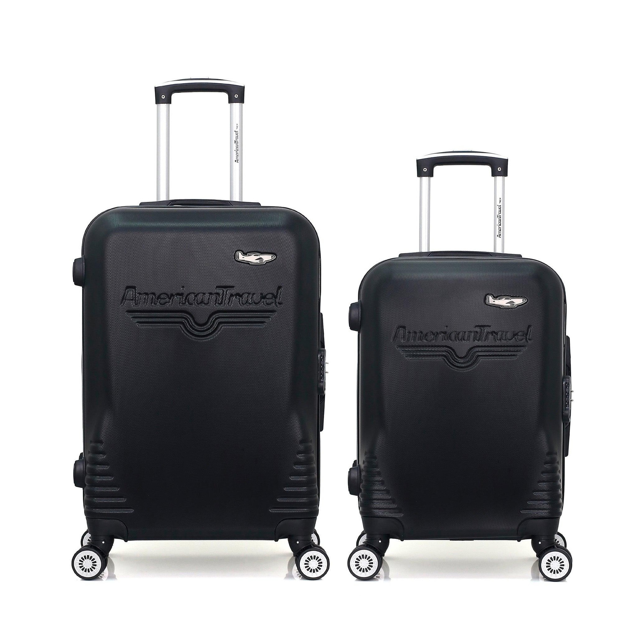 AMERICAN TRAVEL American travel - lot de 2 - valise weekend et valise cabine dc