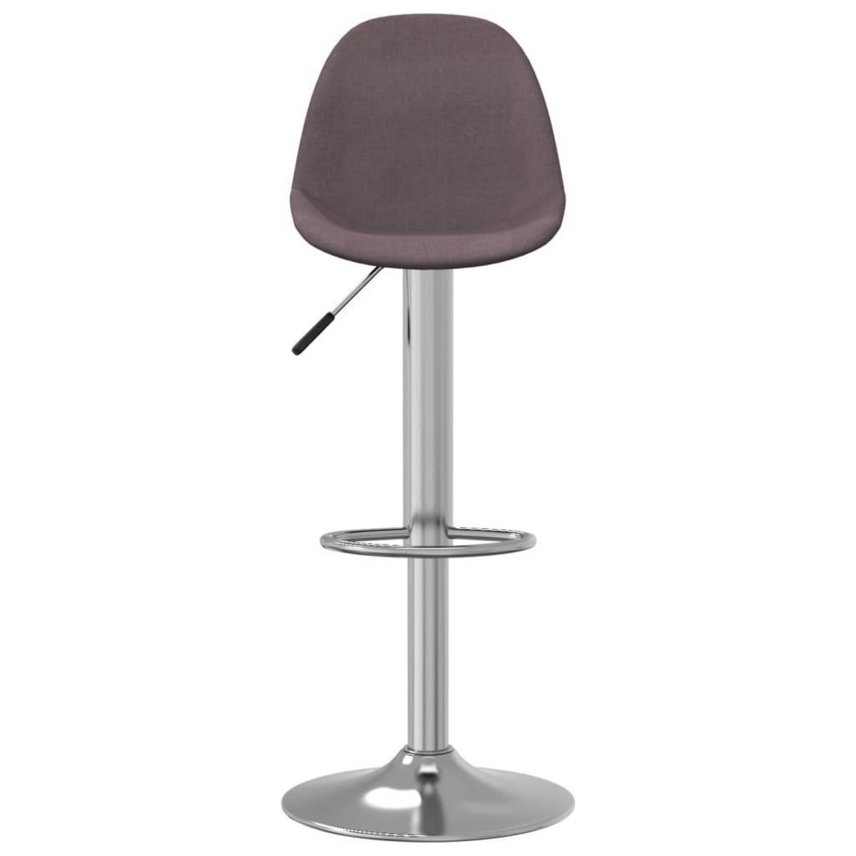 VIDAXL Tabourets de bar lot de 2 taupe tissu