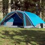 Voir la diapositive 1 : VIDAXL Tente de cabine familiale 6 personnes bleu impermeable